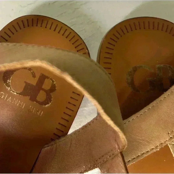 Gianni Bini Pink Fabric and Leather Multicolored Mary Jane Sandals - Size 7.5 - Picture 5 of 5